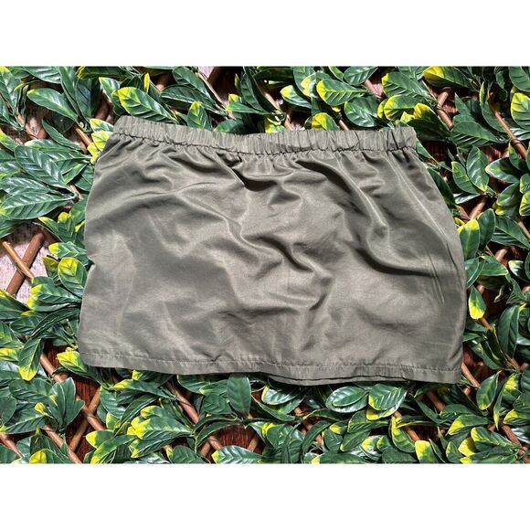 Edikted Green Cargo Mini Skirt Size Medium - Picture 5 of 9
